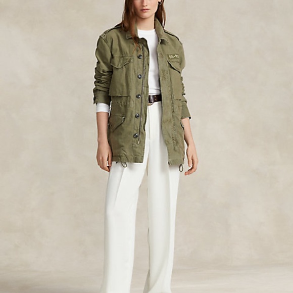 Polo Ralph Lauren Women’s Relaxed Fit Surplus Broken-Twill Jacket - Picture 10 of 11